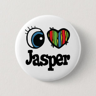I Herz (Liebe) Jasper Button