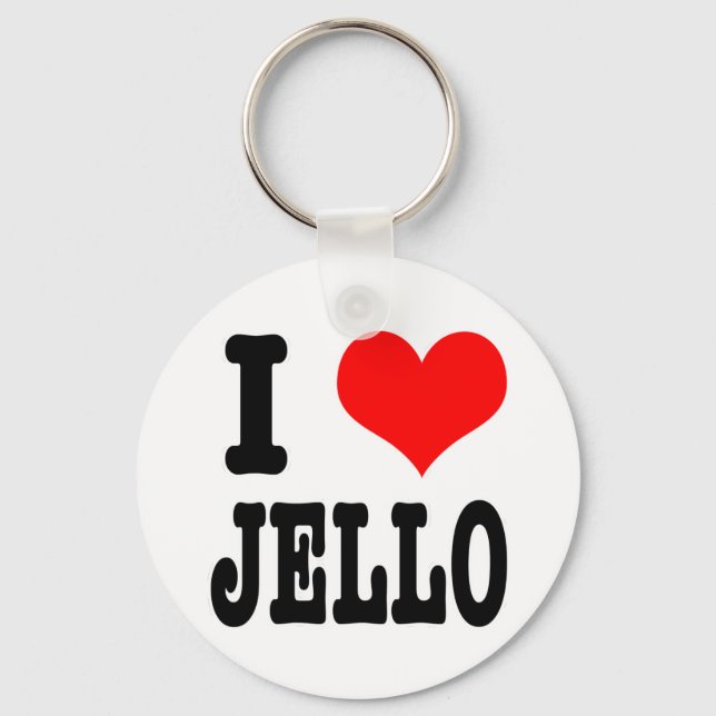 I HERZ (LIEBE) Jello Schlüsselanhänger (Vorderseite)