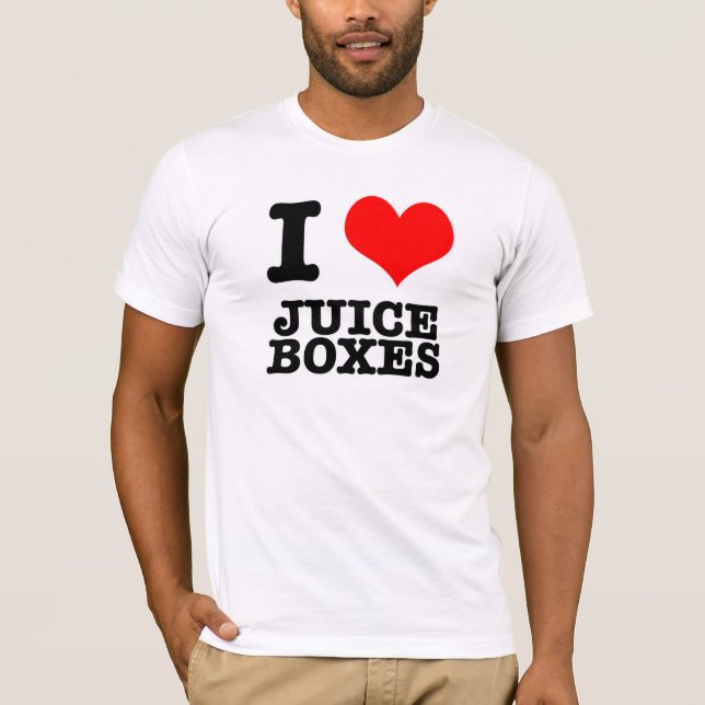 I HERZ (LIEBE) JUICE BOXES T-Shirt (Vorderseite)