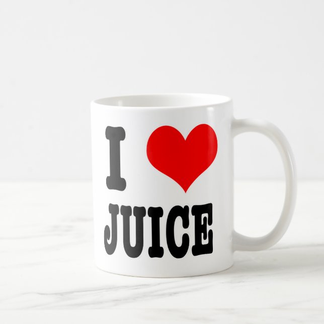 I HERZ (LIEBE) JUICE KAFFEETASSE (Rechts)