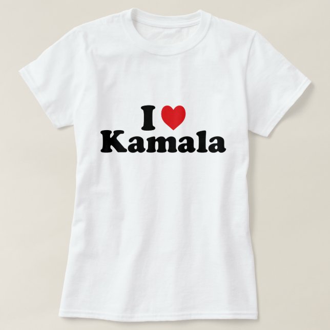 I HERZ LIEBE KAMALA HARRIS I Liebe lustige kamala  T-Shirt (Design vorne)