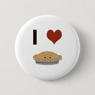 I Herz (Liebe) Kuchen Button
