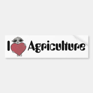 I Herz-Liebe-Landwirtschafts-alien Autoaufkleber