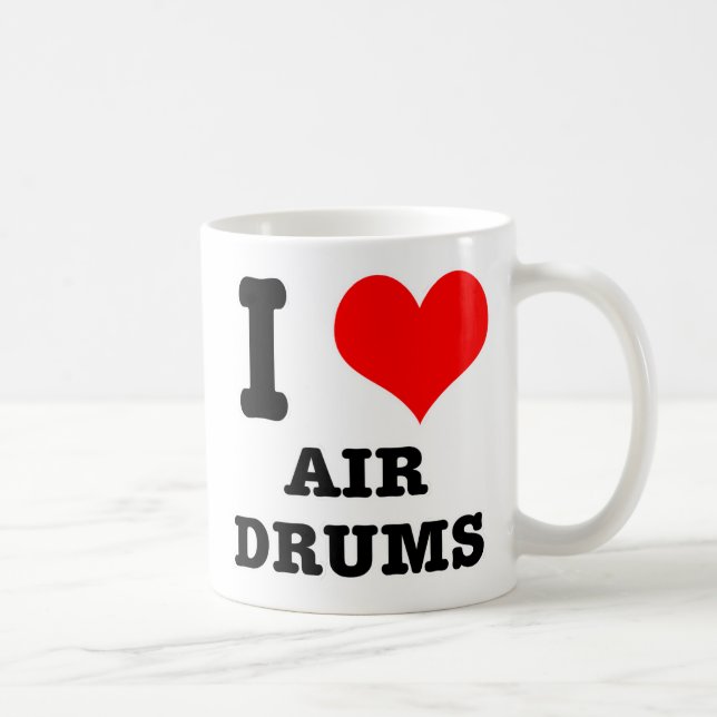 I HERZ (LIEBE) LUFTDRUMEN KAFFEETASSE (Rechts)
