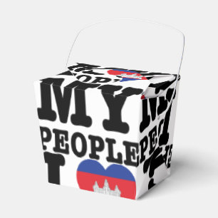 I Herz (Liebe) meine Khmer-Leute Geschenkschachtel