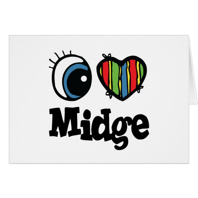 I Herz (Liebe) Midge (Vorderseite (Horizontal))