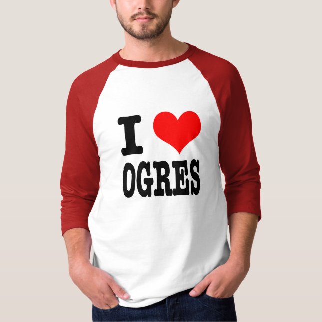 I HERZ (LIEBE) OGRES T-Shirt (Vorderseite)
