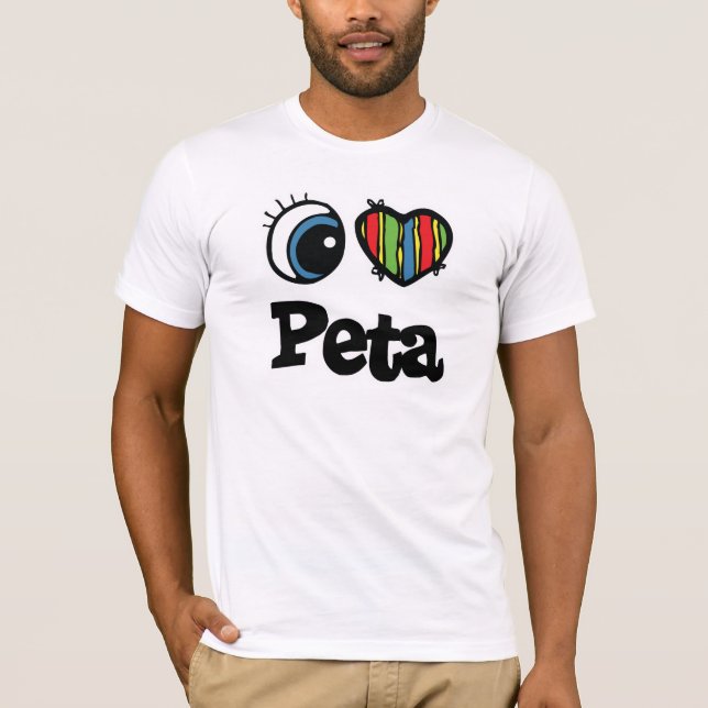 I Herz (Liebe) Peta T-Shirt (Vorderseite)