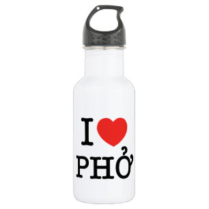 I Herz (Liebe) Pho Edelstahlflasche