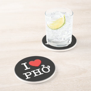 I Herz (Liebe) Pho Getränkeuntersetzer