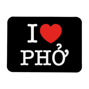 I Herz (Liebe) Pho Magnet