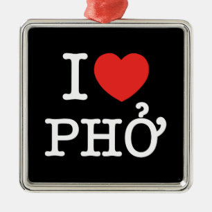 I Herz (Liebe) Pho Ornament Aus Metall