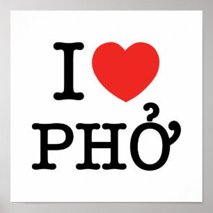 I Herz (Liebe) Pho Poster