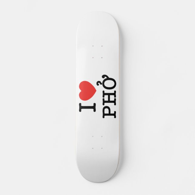 I Herz (Liebe) Pho Skateboard (Vorderseite)