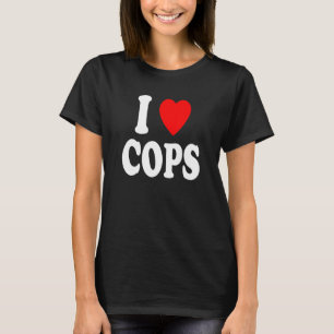 I Herz (Liebe) Polizisten Polizeichef Oberleutnant T-Shirt
