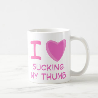 I Herz (Liebe) sind zum Kotzen Daumen Kaffeetasse