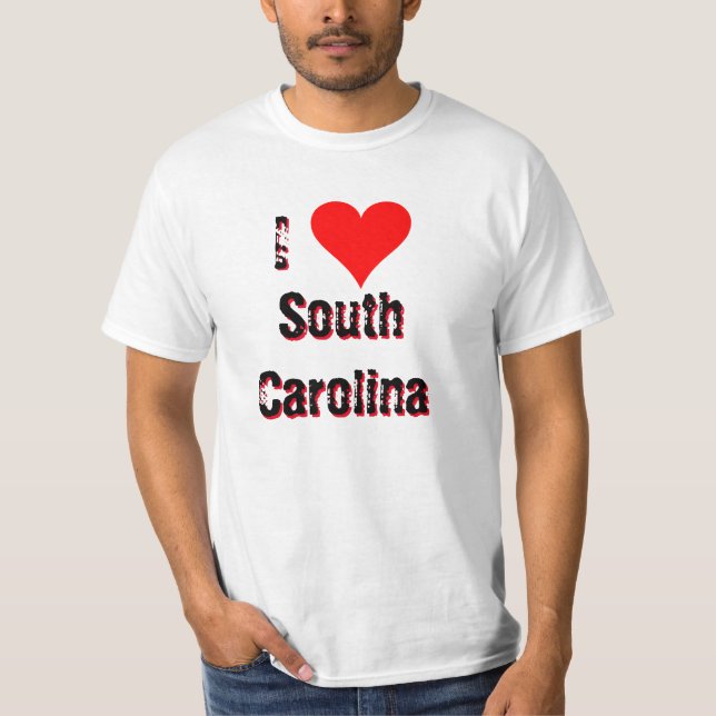 I (Herz) Liebe South Carolina T-Shirt (Vorderseite)