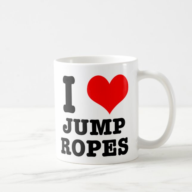 I HERZ (LIEBE) Sprungseile Tasse (Rechts)