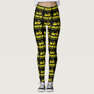 I Herz (Liebe) Thai Gelbe Curry Leggings