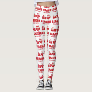 I Herz (Liebe) Thai Red Curry Leggings