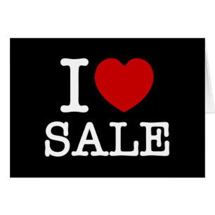 I HERZ [LIEBE] VERKAUFSKARTE