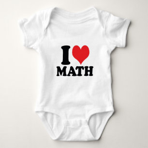 I Herz-/Liebemathe Baby Strampler