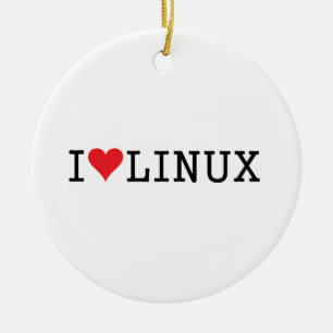 I Herz Linux 2 Keramikornament
