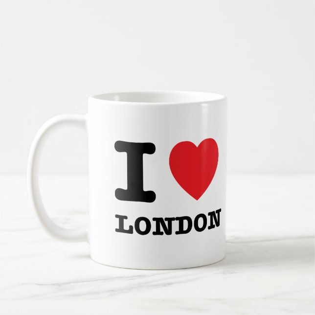 I Herz-London-Tasse Tasse (Links)