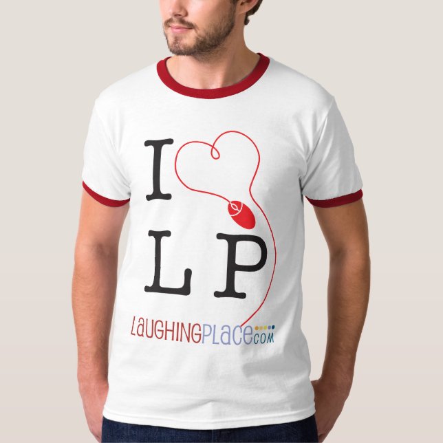I (Herz) LP Frontenentwurf T-Shirt (Vorderseite)