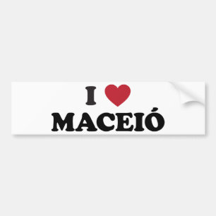 I Herz Maceió Brasilien Autoaufkleber
