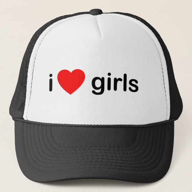 I Herz-Mädchen - Frauen-Liebe Truckerkappe (Vorderseite)