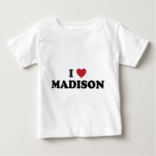 I Herz Madison Wisconsin Baby T-shirt