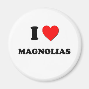I Herz-Magnolien Magnet