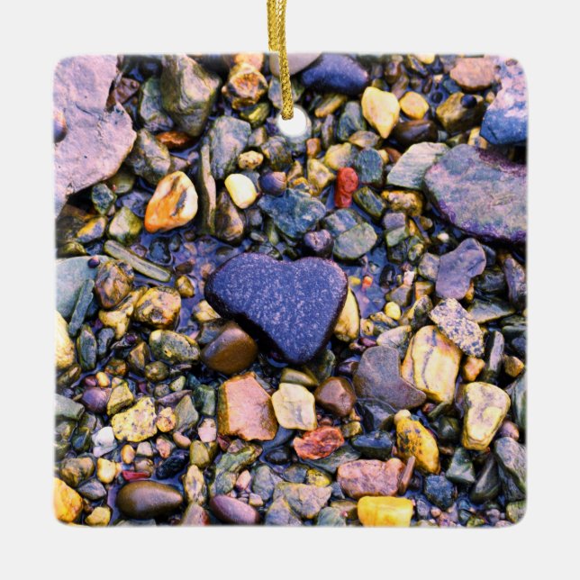 I Herz-Maine-Verzierung Keramikornament (Vorderseite)