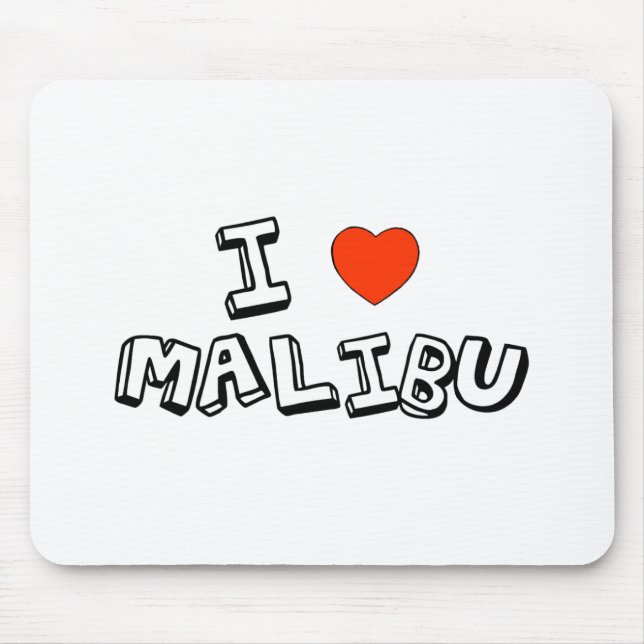 I Herz Malibu Mousepad (Vorne)