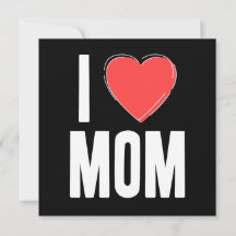 I (Herz) Mama Card - Niedliche Liebe zum Muttertag