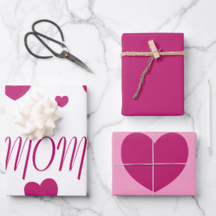 I Herz MAMA Geschenkpapier Set