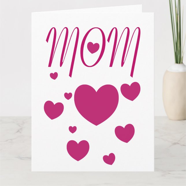 I Herz MAMA Karte (Vorderseite)