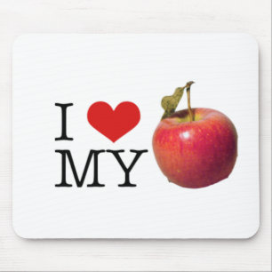 I Herz mein Apple Mousepad