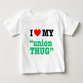 I Herz mein "Gewerkschafts-Verbrecher " Baby T-shirt