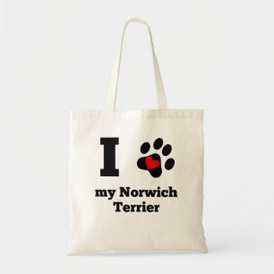 I Herz mein Norwich Terrier Tragetasche