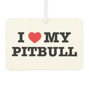 I Herz mein Pitbull Auto-Lufterfrischer Autolufterfrischer