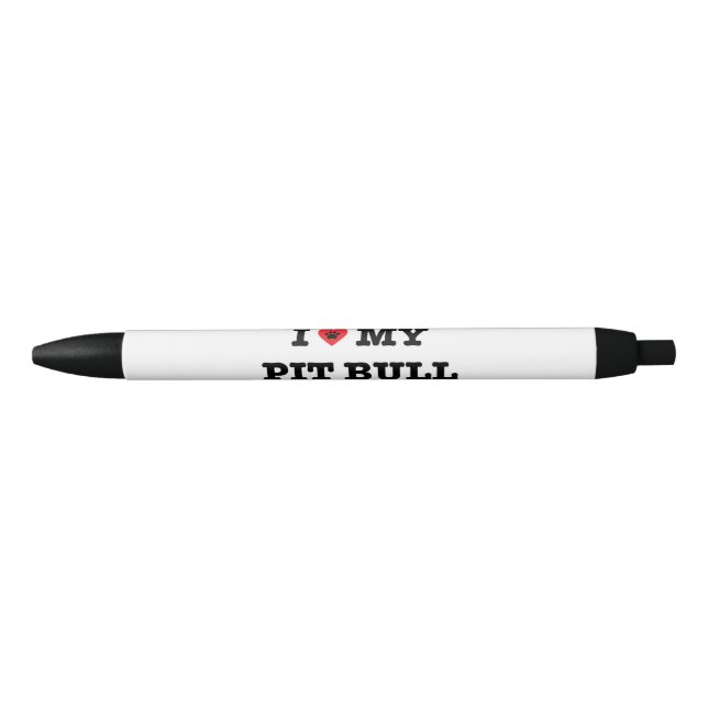 I Herz mein Pitbull-Stift Kugelschreiber (Vorderseite)
