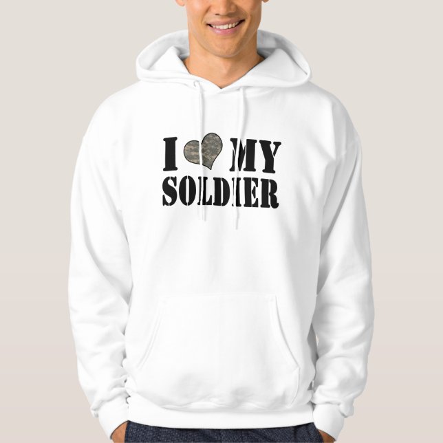 I Herz mein Soldat Hoodie (Vorderseite)