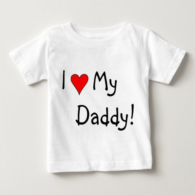 I Herz mein Vati! Baby T-shirt (Vorderseite)