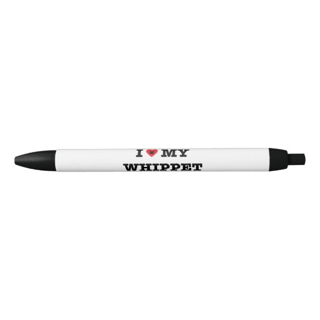 I Herz mein Whippet Stift (Vorderseite)