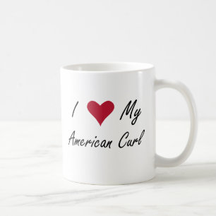 I Herz meine amerikanische Locke Tasse