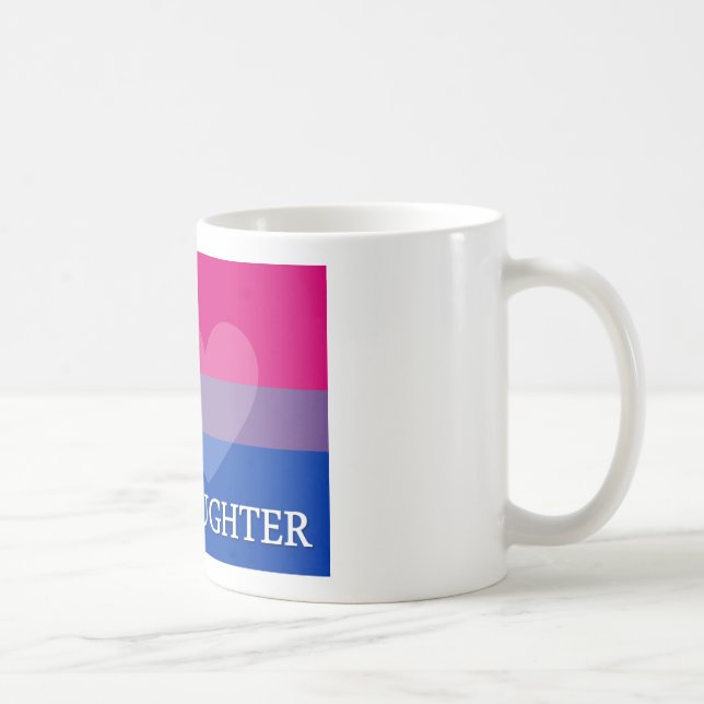 I Herz meine Bi-Tochter Kaffeetasse (Rechts)