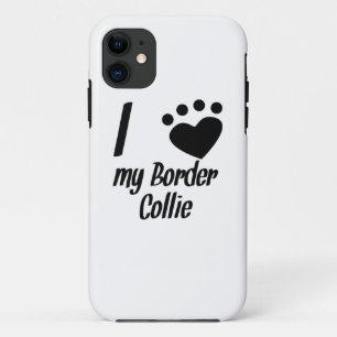I Herz meine Border-Collie iPhone 11 Hülle