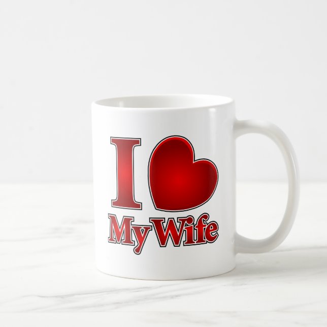 I HERZ meine EHEFRAU Tasse (Rechts)